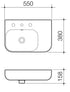 Caroma Luna Wall Basin With Shelf